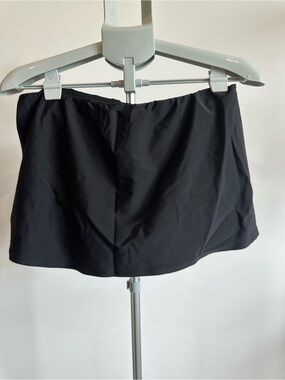 Black Swim Skirt Bikini Bottom - Women's Swimwear